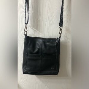 The Sak black leather shoulder bag